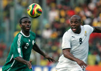 Toute la rage de Junior Agogo aura été nécessaire pour écarter les Nigérians (2-1).(Photo : Reuters)