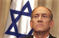 Le Premier ministre israélien, Ehud Olmert. (Photo: AFP)