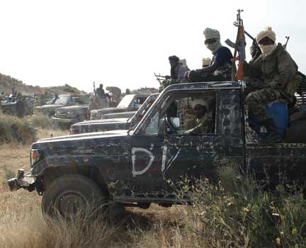 Les rebelles tchadiens veulent aller jusqu'à Ndjamena.(Photo/janvier 2008 : Laurent Correau/RFI)