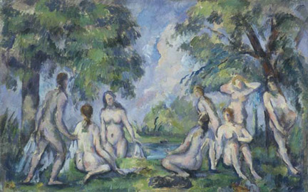 Paul Cézanne,  «Les baigneuses» vers 1895.(Photo : Musée Granet CPA)