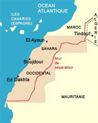 Carte du Sahara occidental.DR