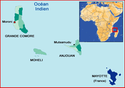 L'archipel des Comores(Fatou Gassama/RFI avec geoatlas.com)