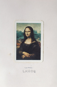 Marcel Duchamp, «Joconde L.H.O.O.Q rasée» (1965)© Léonard de Serres / Collection Museo Ideale Leonardo da Vinci.