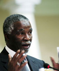 Le président sud-africain, Thabo Mbeki.(Photo : AFP)