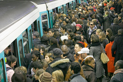 Le métro parisien, le 22 novembre 2007.(Photo : Reuters)