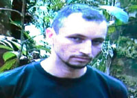 L'Américain Marc Gonzalvez fait partie des otages kidnappés par les FARC (vidéo réalisée par le gouvernement colombien).(Photo : Reuters)
