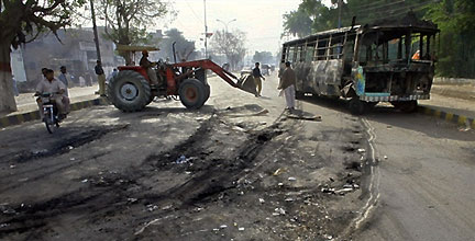 A Karachi le 31 décembre 2007.(Photo : AFP)