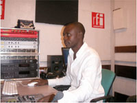 Le studio de RFI hausa au Nigéria(Photo : RFI DR)