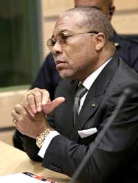 Quatrième journée du procès de l’ancien président libérien, Charles Taylor, devant le Tribunal spécial pour la Sierra Leone.  (Photo : Reuters)