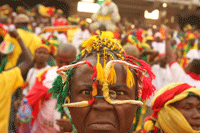 Pas méchant, juste concentré. Allez la Guinée !( Photo : P. René-Worms/RFI )