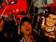 Partisans du Kuomintang dans les rues de Taipei, le 12 janvier 08.( Photo : Reuters )
