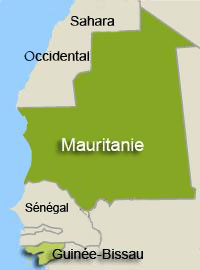 Les présumés meurtriers des quatre touristes français, tués en Mauritanie, ont été arrêtés en Guinée-Bissau.(Carte : L. Mouaoued/RFI)