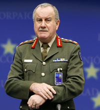Le lieutenant général Patrick Nash, de nationalité irlandaise, est le commandant de l’opération de l’Union européenne au Tchad et en République Centrafricaine (EUFOR Tchad-RCA).(Photo : Reuters)