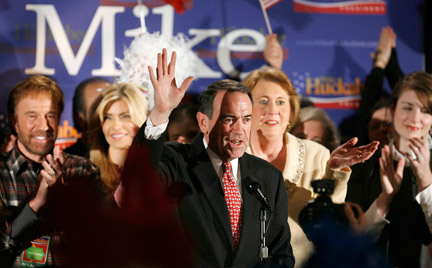 Mike Huckabee, vainqueur du caucus républicain de l'Iowa.(Photo : Reuters)