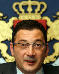 Le Premier ministre géorgien, Lado Gourguenidze, à Tbilissi le 24 janvier 2008.(Photo : Reuters)