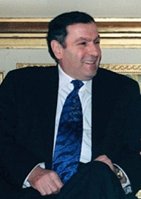 Le premier président de l'Arménie indépendante, Levon Ter-Petrossian, en 1995.(Photo : AFP)
