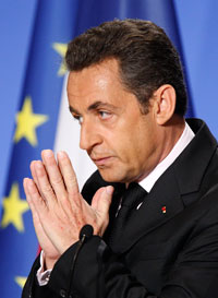 Après un médiocre mois de décembre et un mauvais mois de janvier, février s’avère encore plus sombre pour Nicolas Sarkozy.(Photo : Reuters)