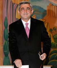 Le Président élu Serge Sarkissian.(Photo : Reuters)