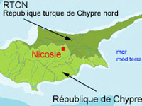 Carte de Chypre(Carte: SB/RFI)