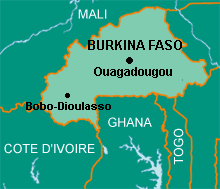Carte du Burkina Faso.O.P / RFI