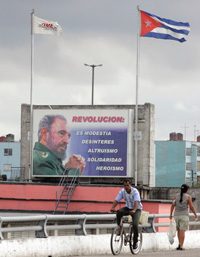 La Havane, mardi 19 février 2008.(Photo : Reuters)