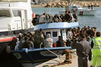 L'île de Lampedusa est un point d'entrée privilégié pour les immigrants clandestins en provenance des côtes africaines.(Photo : AFP)