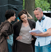 Elsa Zylberstein, Philippe Claudel  et Kristin Scott Thomas.© Thierry Valletoux / UGC