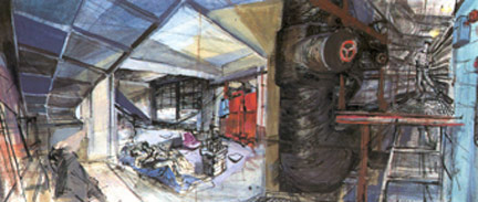 « Subway », le repaire du roller, Luc Besson, 1984.(Peinture : Alexandre Trauner)