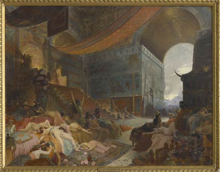 "La fin/mort de Babylone" par Georges Rochegrosse (1859-1938).© Paris, collection particulière.