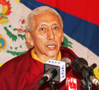 Samdhong Rinpoche, Premier ministre du gouvernement tibétain en exil à Dharamsala.(Photo : M. Ennaïmi/RFI)