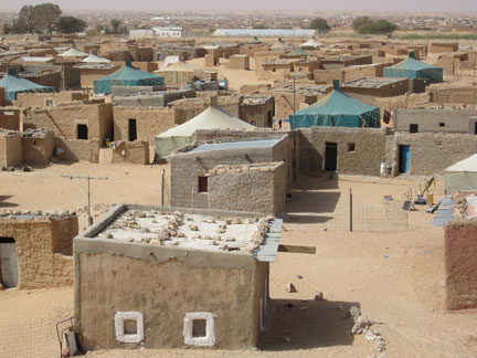  Le camp de réfugiés de Smara, à l’extrême sud-ouest de l’Algérie. (Photo : M.P. Olphand)
