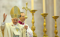 Le pape Benoît XVI, le 23 mars 2008.(Photo : Reuters)