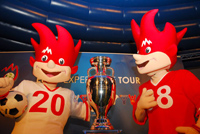 Les mascottes de l'Euro 2008.(Source: UEFA)
