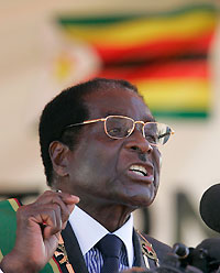 Robert Mugabe, le 18 avril 2008.(Photo : Reuters)