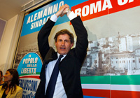 Gianni Alemanno,  maire de Rome.(Photo : Reuters)