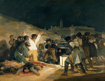 Madrid - 3 Mai 1808 : Exécutions sur la colline du Principe Pio (1814)Francisco de Goya y Luciente © Musée national du Prado