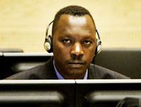 Thomas Lubanga est le premier accusé de la Cour pénale internationale (CPI) à répondre de crimes de guerre en RDC ; La Haye le 20 mars 2006.(Photo : AFP)