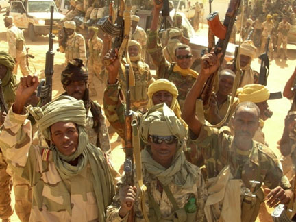 Les soldats tchadiens après la bataille d'Am Zoer.(Photo : AFP)