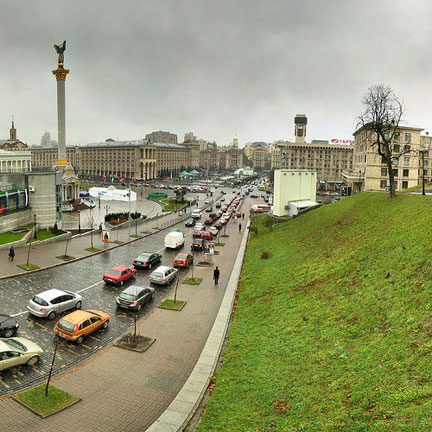 La place de l'Indépendance à Kiev.(Source: Flickr/ Panoramas)
