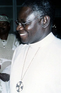 L’archevêque du Nigeria, Peter Akinola, a boycotté le synode anglican de Cantorbéry.(Photo : AFP)