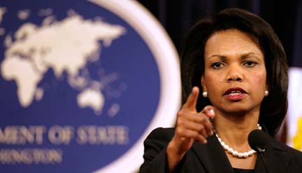 La secrétaire d'Etat américaine, Condoleezza Rice, a réaffirmé le soutien des Etats-Unis à la Géorgie.(Photo : Reuters)