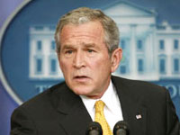 George W. Bush, président des Etats-Unis.(Photo : Reuters)