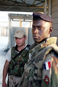 Warehouse, principale base de l'OTAN, à Kaboul, où les dépouilles des militaires français ont été transférées.

(Photo: AFP)