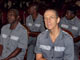 Le mercenaire britannique Simon Mann (d) lors de son procès au tribunal de Malabo, le 7 juillet.(Photo : AFP)