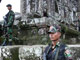 Des soldats cambodgiens montent la garde devant le temple de Preah Vihear.(Photo : AFP)
