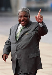 Le président zambien Levy Mwanawasa, à son arrivée au sommet Europe-Afrique en décembre 2007 à Lisbonne.(Photo: AFP)