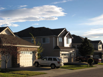 Le lotissement de Saddlerock, banlieue résidentielle de Denver, Colorado(S.Biville)