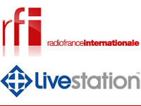 RFI est sur Livestation(Montage photo : RFI)