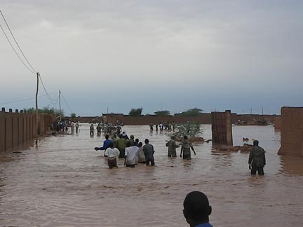 Les inondations dans la ville d'Agadez au Niger.©Raliou Hamed-Assaleh