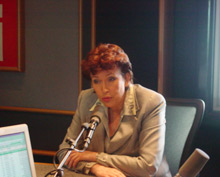 Roselyne Bachelot, députée européenne, secrétaire générale de l'UMP chargée des questions de société.(Photo : Darya Kianpour/RFI)